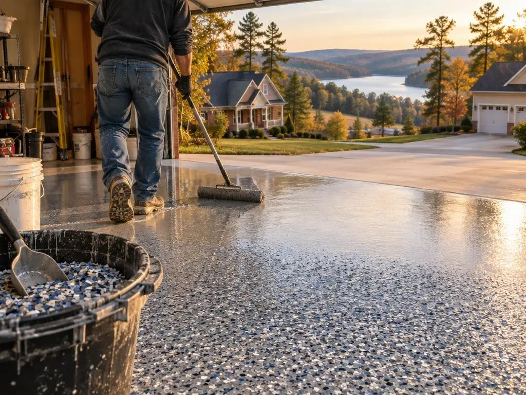 Flake Epoxy Flooring in Greensboro, NC